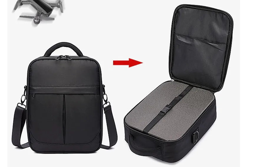 Black men's messenger shoulder bag with oxford fabric construction