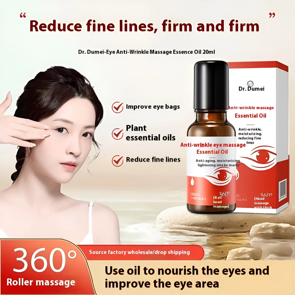 20g eye anti-wrinkle massage essence oil bottle with hydrating and firming properties