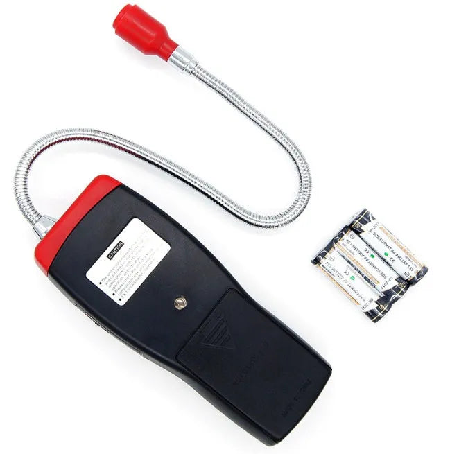 AS8800L portable flammable gas detector with LED alarm lights and semiconductor sensor for methane leak detection
