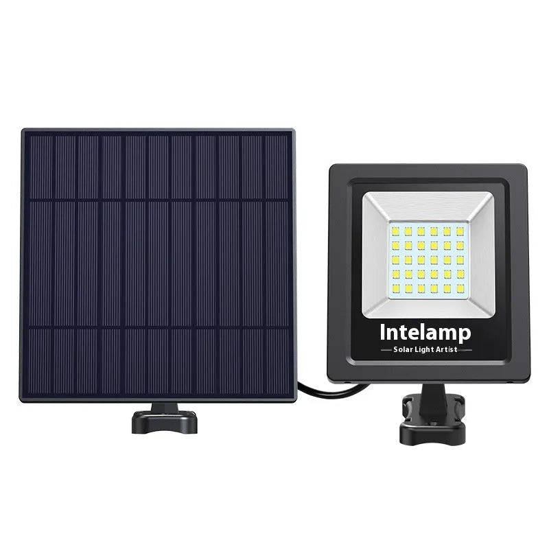 Outdoor solar-powered LED courtyard light with waterproof IP65 rating for garden path or patio.