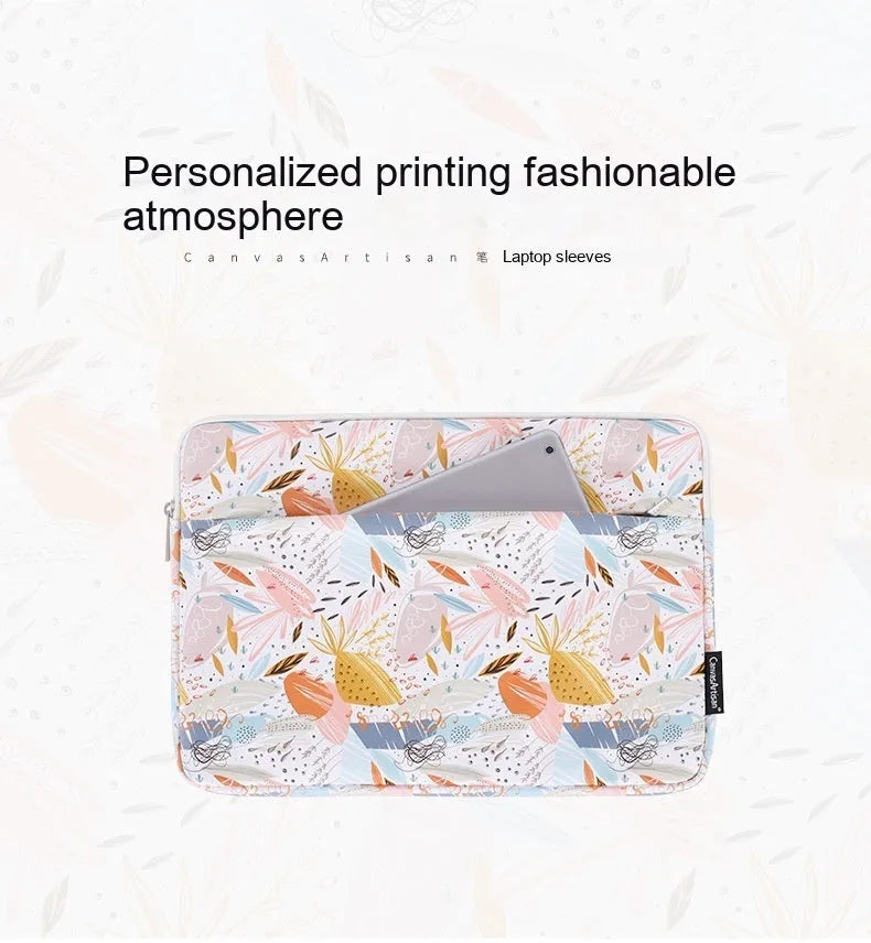 White waterproof PU leather laptop inner sleeve case for 11 to 15 inch devices.