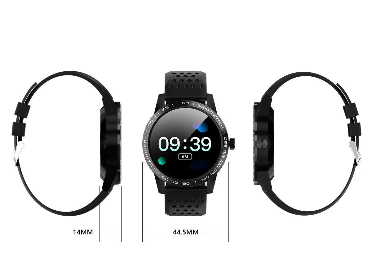 T2 smart bracelet with colour screen showing fitness stats on wrist
