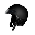 Retro biker-style motorcycle helmet in cement grey colour with ABS shell construction.