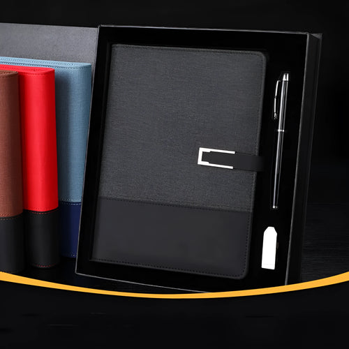 A5 soft leather notebook in multiple colours with wood-free paper pages