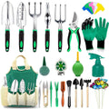 Three-piece aluminium alloy garden tool combination set available as 49 or 82 piece with customisable colour