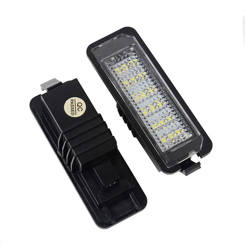Volkswagen LED license plate light with 24 SMD 3528 LEDs producing 8000K white light