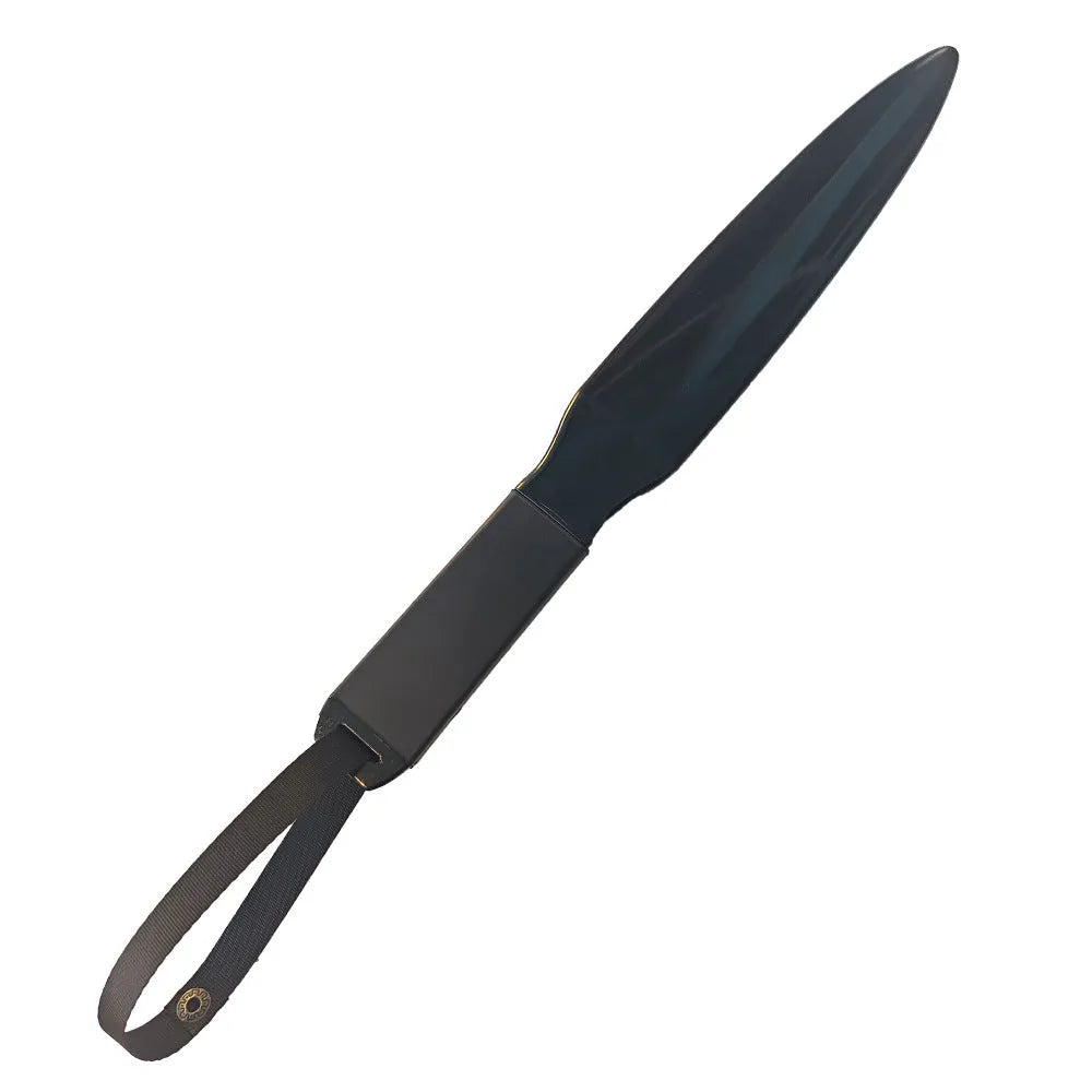 Blue handled nylon dog break stick for training and chewing, 35cm long.