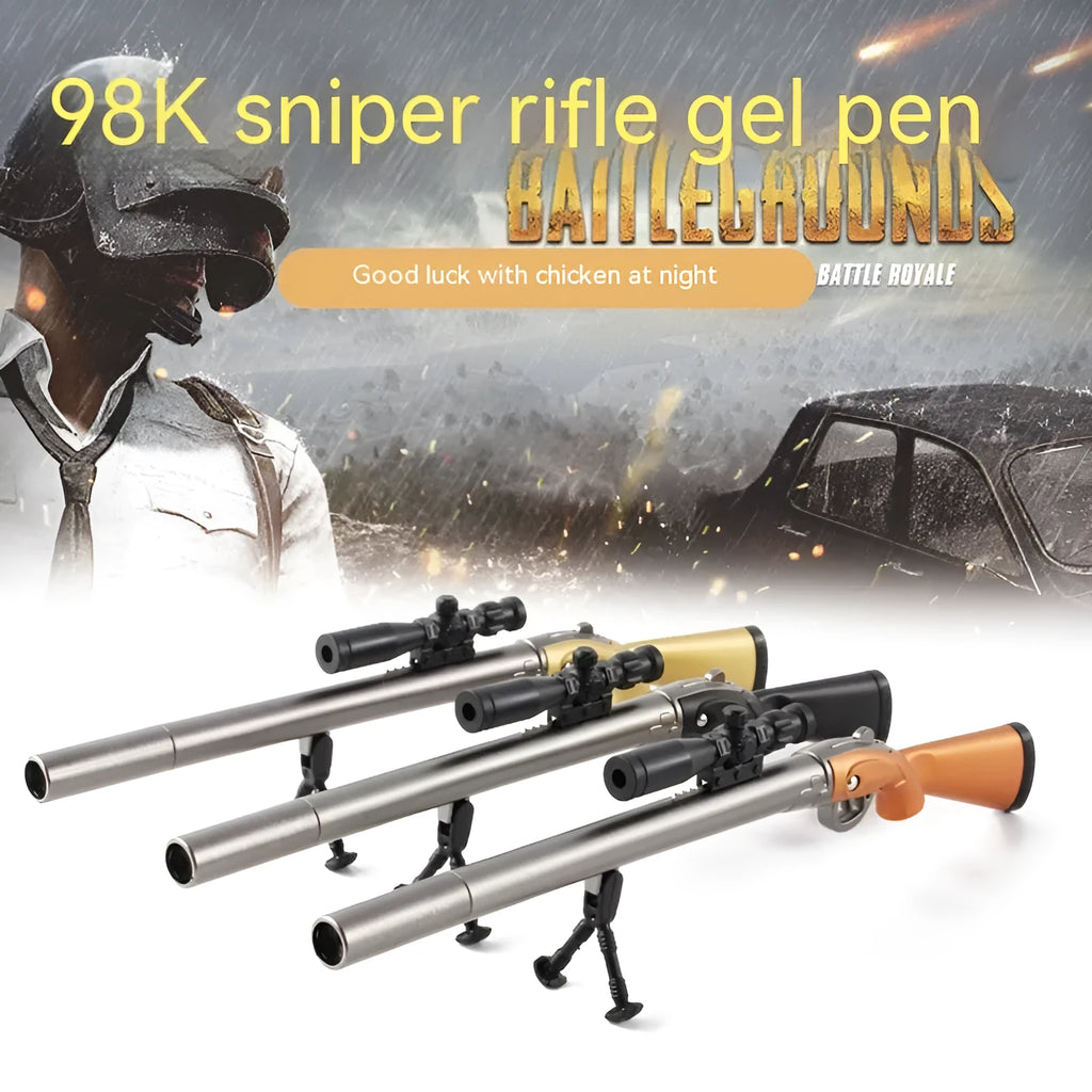 98K sniper rifle eating chicken creative gel pen with plastic modelling and 0.5mm tip