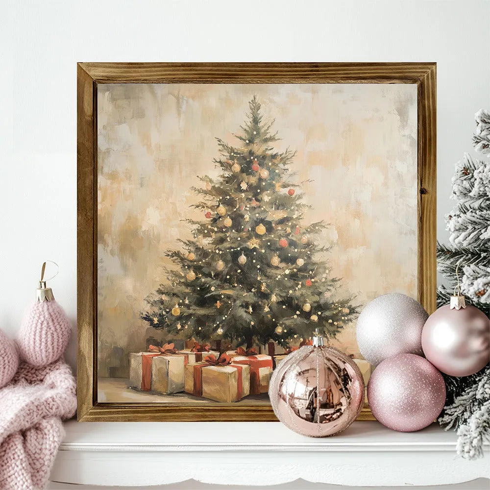 Double-layer pine wooden photo frame, 20x20cm, 5mm thick, modern simplicity style, for home or office.