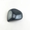 Car gear shift cover in carbon fibre pattern made from ABS plastic