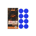 Indoor cockroach control kit with 8 bait stickers and 8 glue pads for kitchen household use