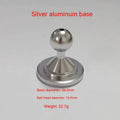 Universal aluminium alloy car dashboard mounting base plate in silver and black colour options.
