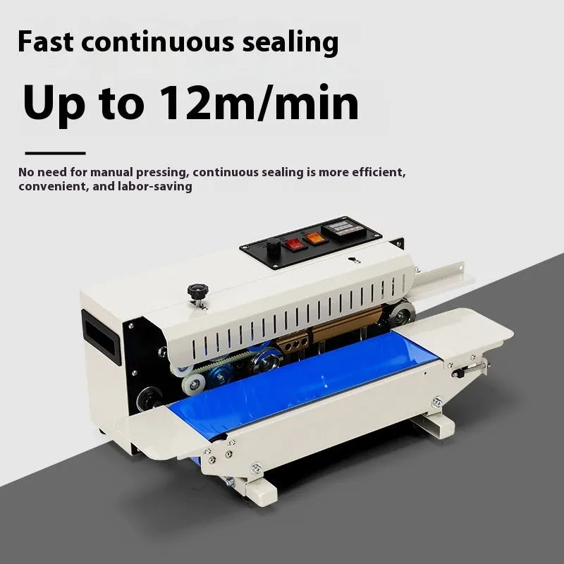 Handheld steel seal sealing machine with date printing capability for plastic bags