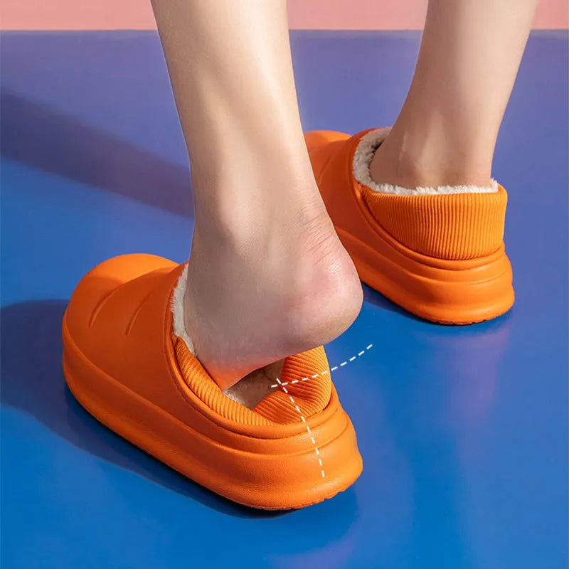 Waterproof EVA overshoe slippers with non-slip soles available in six colours