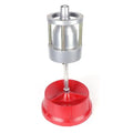 Portable aluminium hub balancer with bull's eye level on enamel base