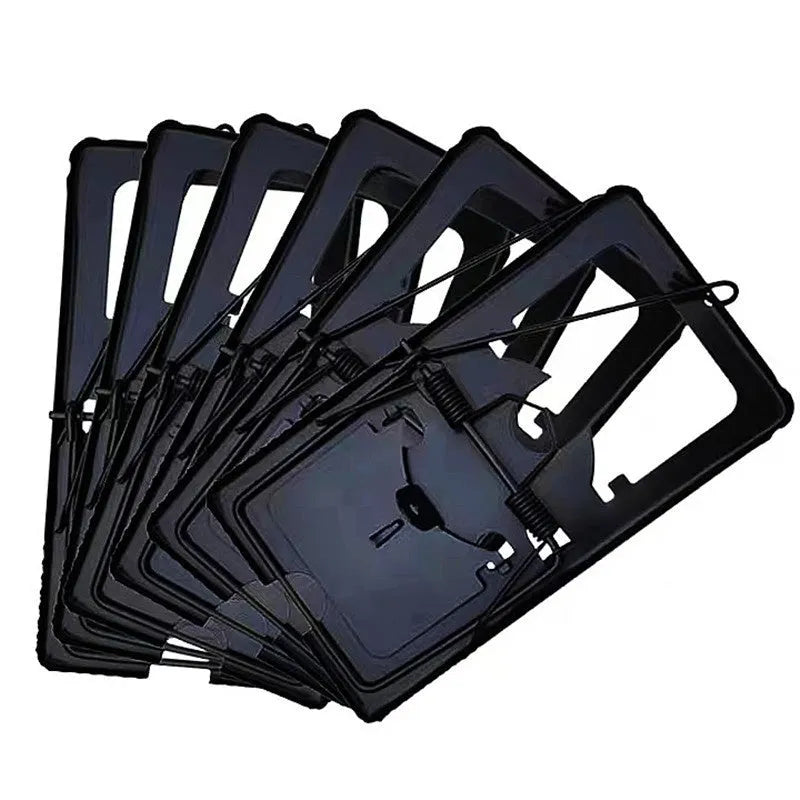 Automatic mouse cage trap in metal and plastic variants showing small, medium, and large size options