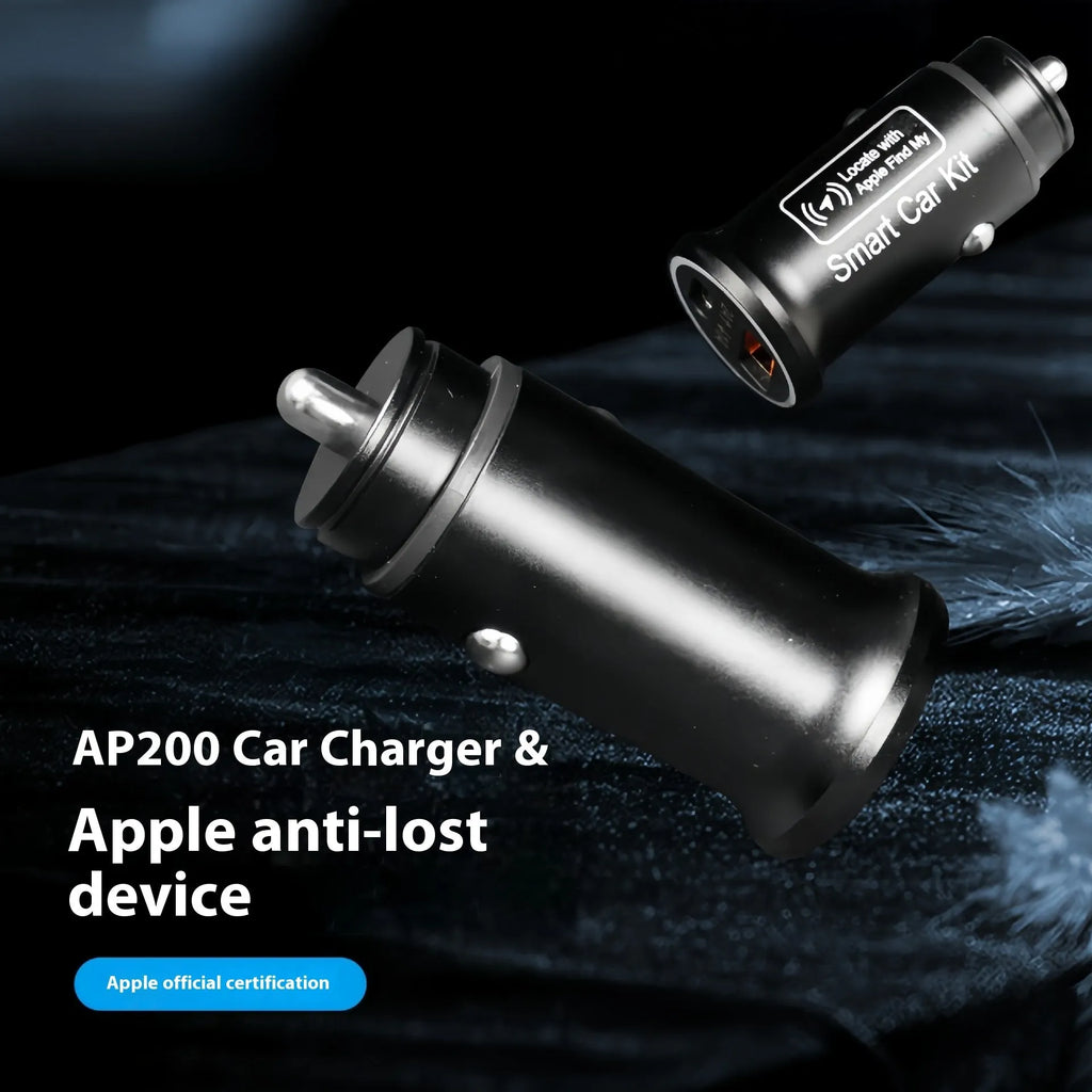 Black car charger GPS tracker locator device with ABS plastic construction