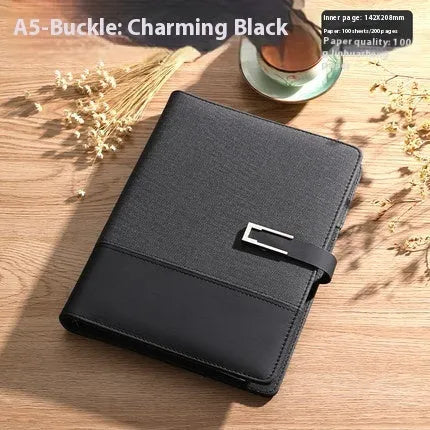 A5 soft leather notebook in multiple colours with wood-free paper pages