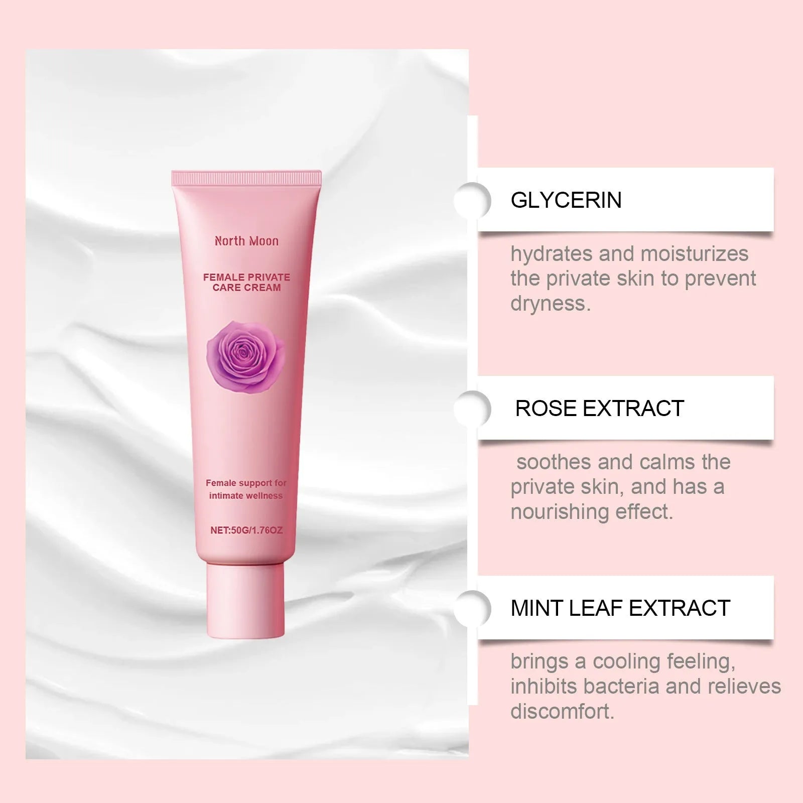 Gentle Care Relieve Dry and Tender Skin Daily Moisturising Cream 50g tube with botanical extracts
