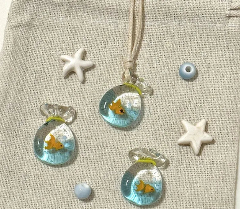 Women's coloured glaze pendant necklace on cotton linen clavicle chain with world style design