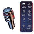 T23 Car MP3 Bluetooth Player with FM transmitter, PD fast charge, 1.2-inch ABS cigarette lighter unit