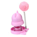Four colourful mint ball cat toys with textured surfaces for teeth cleaning and self-hi play