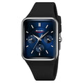 Square silicone waterproof digital watch for girls in multiple colour options