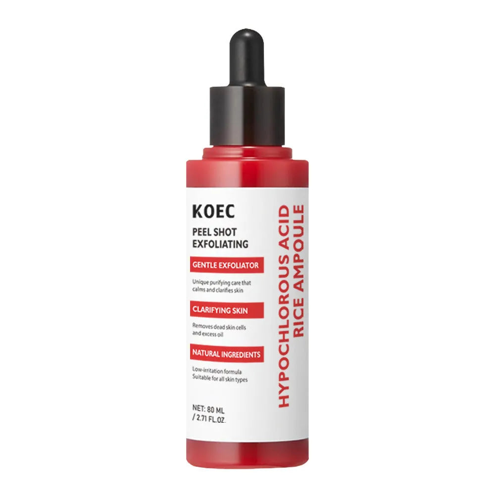 KOEC Hypochlorous Acid Rice Exfoliating Water 80ml exfoliating toner bottle