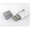 DIY luminous crystal car-shaped USB 2.0 flash drive with metal shell in multiple capacities