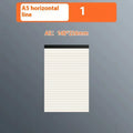 A5 B5 A4 writing pads notebook with 80 sheets in horizontal lines, grid, and blank page styles