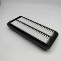 Black car air filter with 256x113x40mm dimensions for Modern vehicle replacement