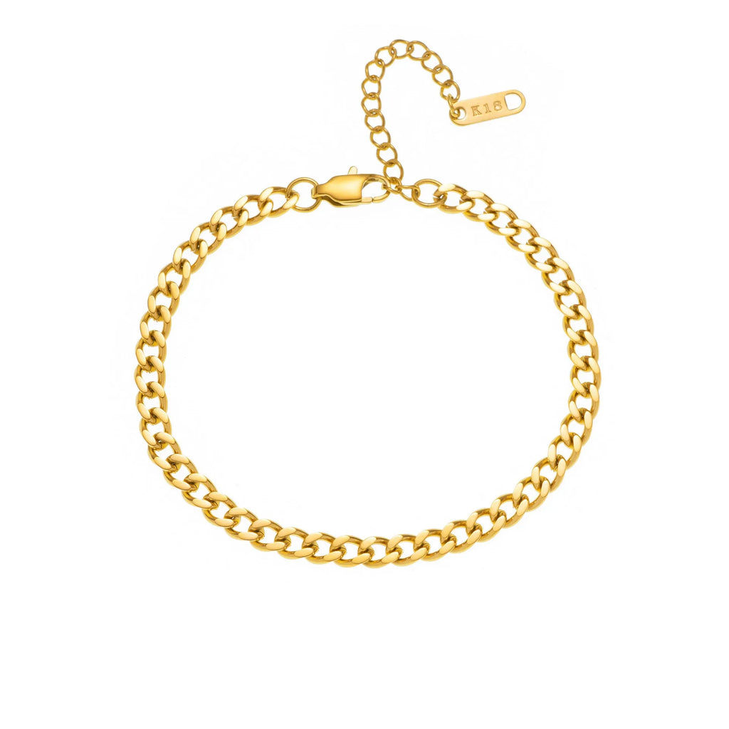 INS titanium steel necklace with letter, number, and heart pendant options on 40.5cm gold or silver chain