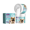 Dog dental cleaning finger glove for tartar removal, size 7.6 by 8.8 centimetres.