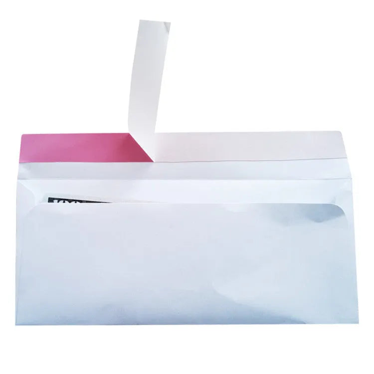 Blue tamper-evident security envelope with self-adhesive closure and anti-opening design