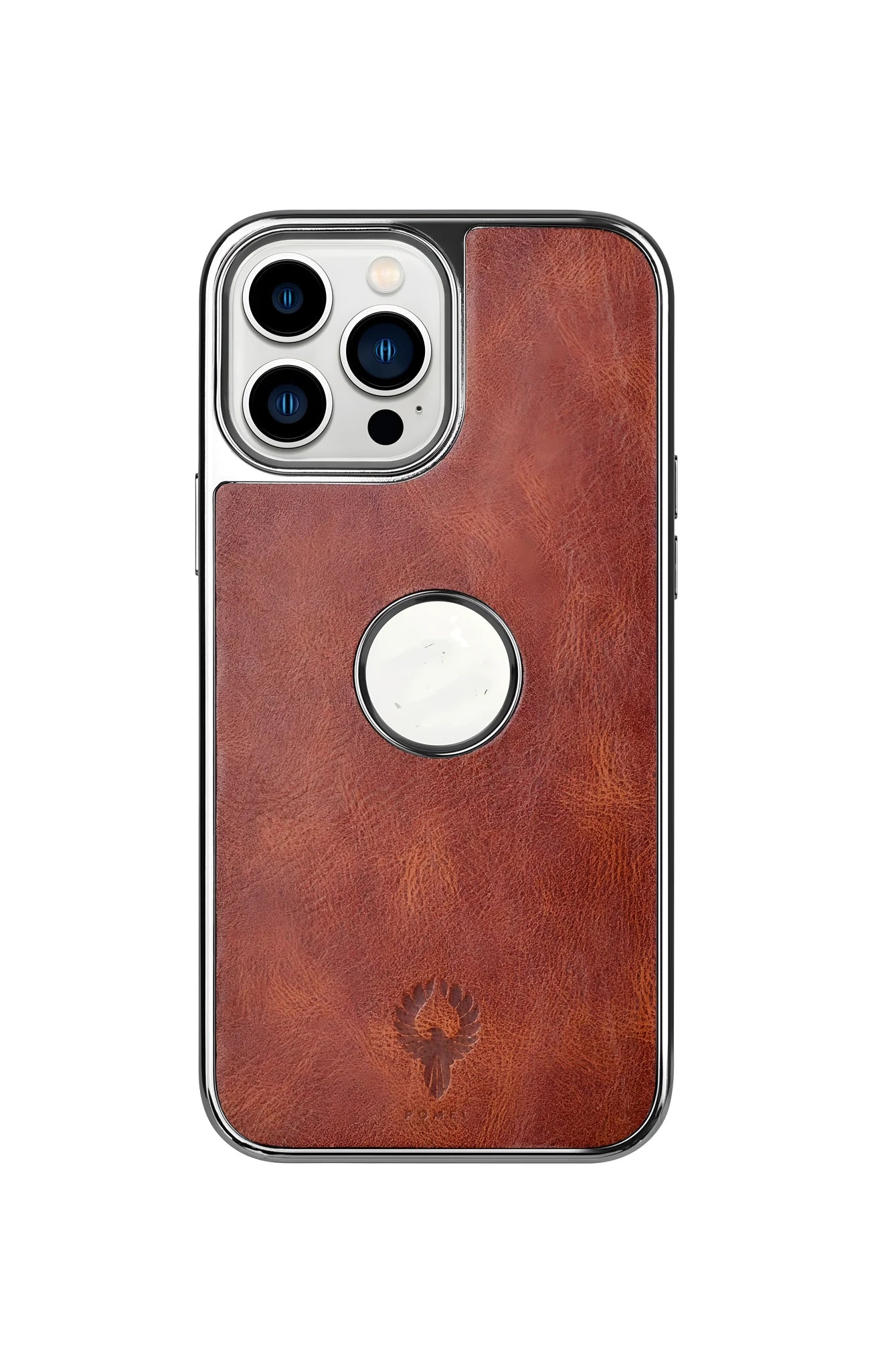 Latest PU leather plating cell phone case for iPhone 13 Pro and iPhone 13 – shockproof, brown business design