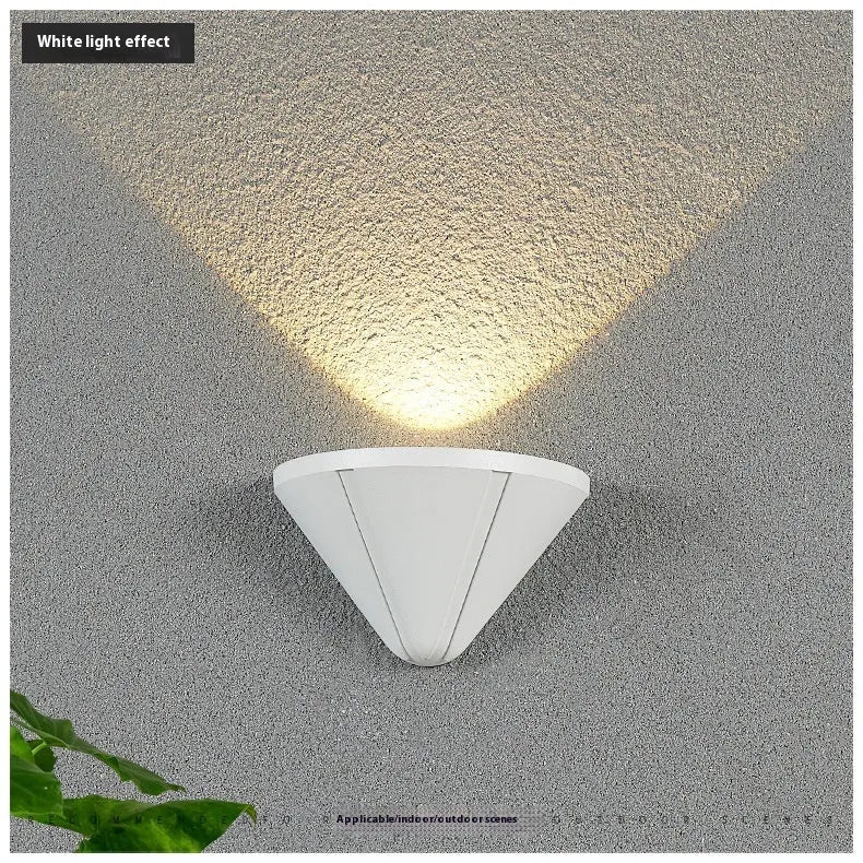 Waterproof IP65 aluminium alloy bird's nest LED lamp in black or white for courtyard and bedroom lighting