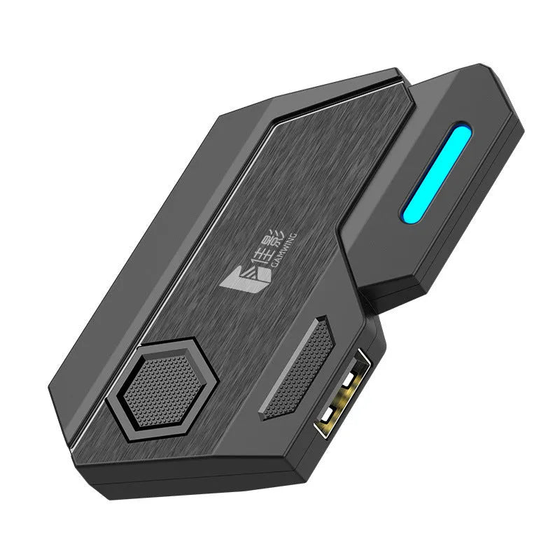 Gamwing Jiaying USB keyboard and mouse converter for mobile gaming in official configuration suit colour.