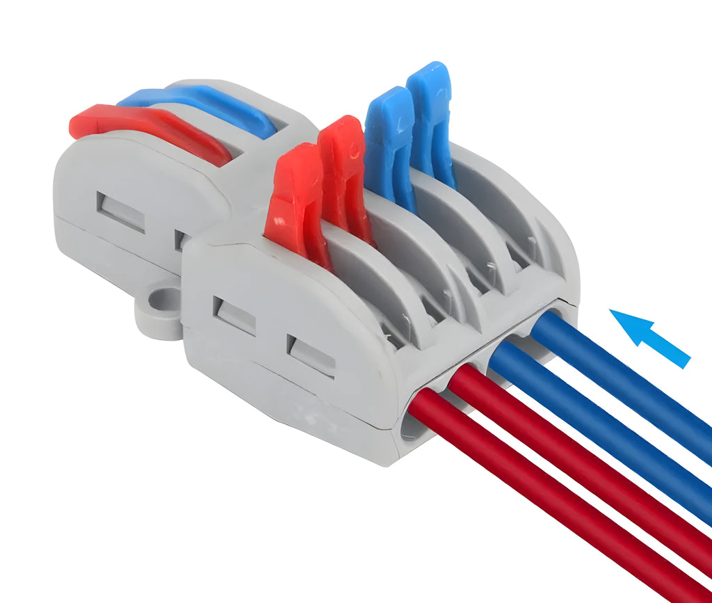 SPL 42 and SPL 62 style quick wire connectors with fire insulation shell.