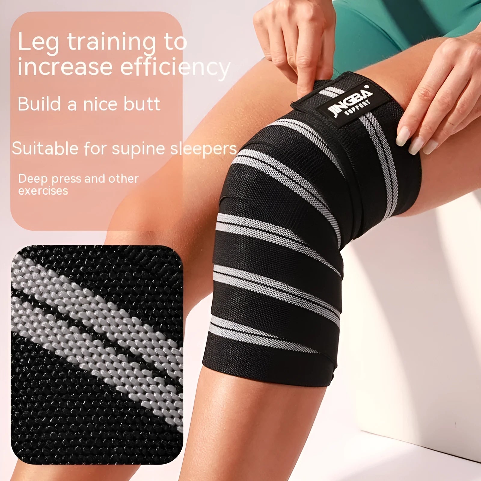 Adjustable knee pads for sports protection in blue, grey, red, yellow colours