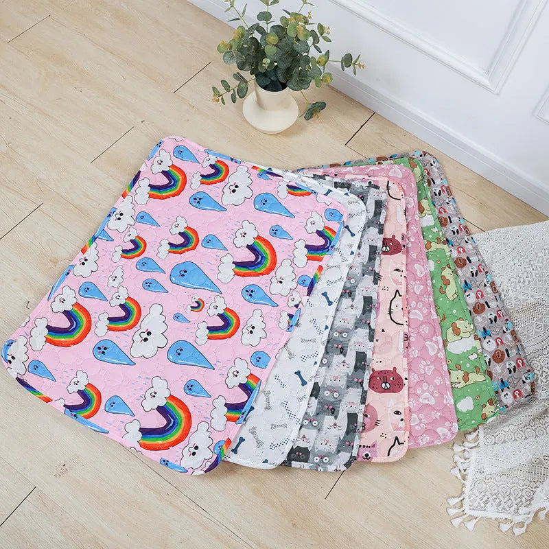 Reusable washable waterproof pet urine pad in animal pattern design