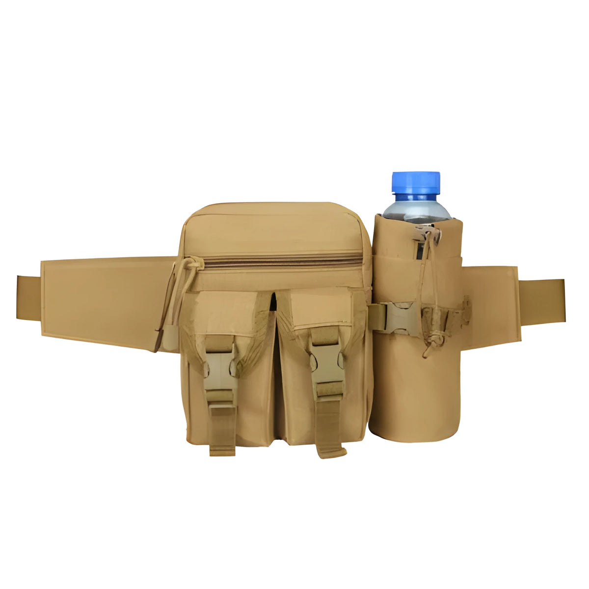 Small waterproof tactical kettle bag in black with 4L capacity polyester construction for outdoor sports