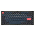 Ajazz AK832PRO three-mode mechanical keyboard in green colour with RGB lighting and compact 81-key layout.
