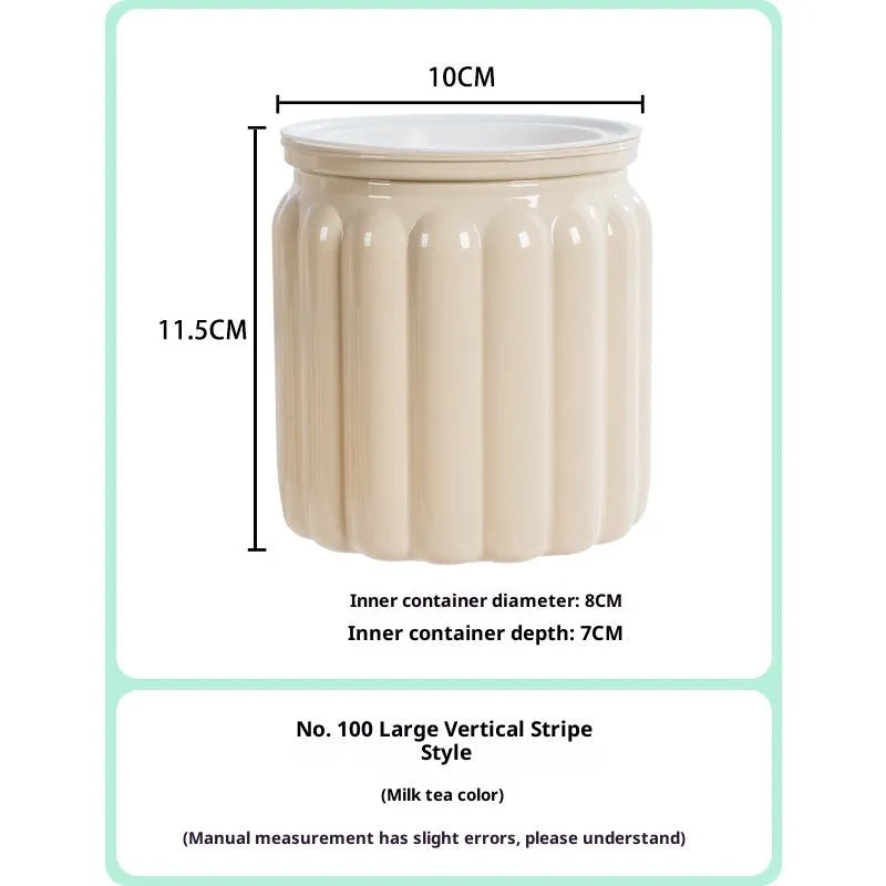 Self-absorbent transparent plastic resin hydroponic flowerpot for small green plants and succulents