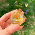 Little honey pot sleep lip mask with moisturising balm for weakening lip lines and brightening colour