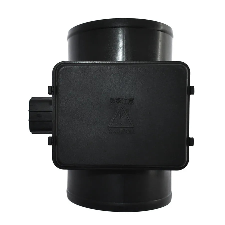 Black plastic air flow meter with standard specifications for automotive use