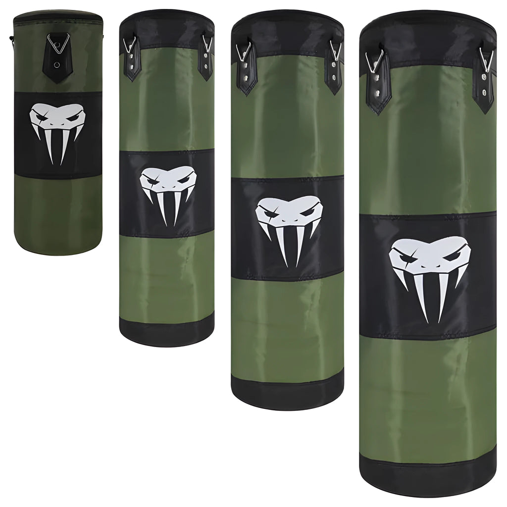 Canvas hanging boxing punching bag in black for taekwondo and sanda training