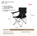 Dual-purpose outdoor office folding recliner chair in beige with steel frame and carrying handle