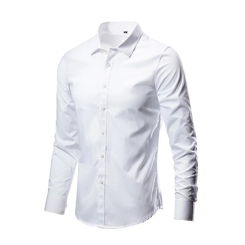 Men's slim fit long sleeve linen shirt available in multiple colours and sizes