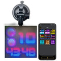Bluetooth wireless LED car display screen with aluminium frame and 32x32 RGB grid