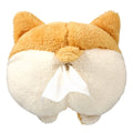 Yellow corgi butt shaped hanging pouch tissue box cover for car and home